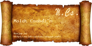 Moldt Csobán névjegykártya
